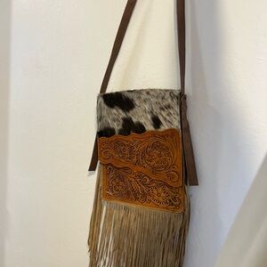 Shoulder/ crossbody fringe bag